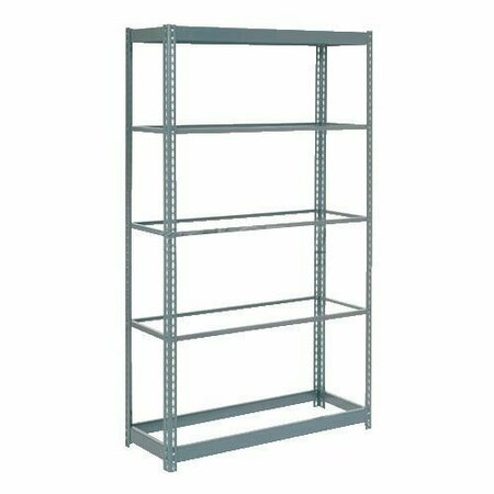 GLOBAL INDUSTRIAL 5 Shelf, Boltless Shelving, Starter, 48inW x 24inD x 84inH, No Deck 254432